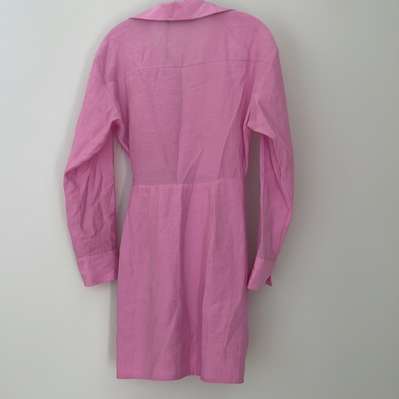 Zara pink shirt dress size small - Picture 3 of 4